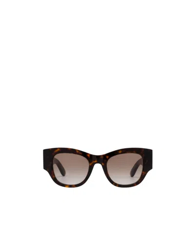 Alexander Mcqueen Square Frame Sunglasses In Havana