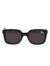 Alexander Mcqueen Square-frame Sunglasses In Black