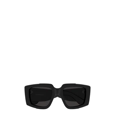 Alexander Mcqueen Square-frame Sunglasses In Black