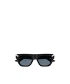 Alexander Mcqueen Rectangle Frame Sunglasses Sunglasses In Black