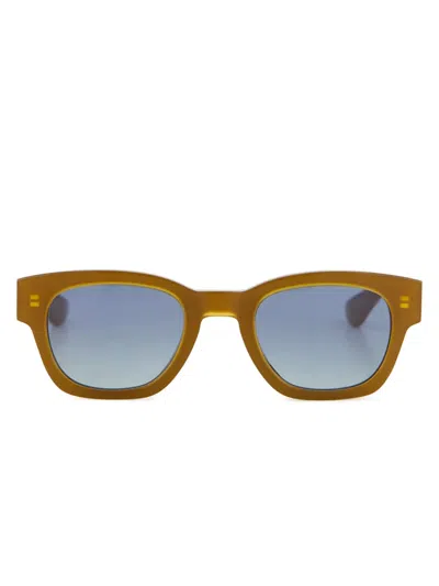 Alexander Mcqueen Square-frame Sunglasses In Brown