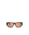 Alexander Mcqueen Square-frame Sunglasses In Nude