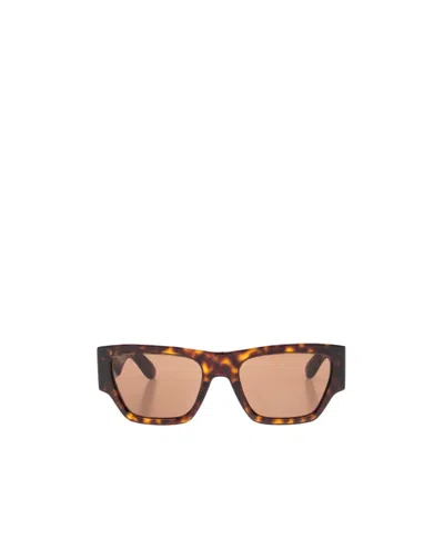 Alexander Mcqueen Square-frame Sunglasses In Nude