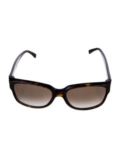 Pre-owned Alexander Mcqueen Square Gradient Sunglasses In Brown