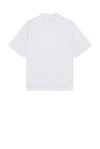 Alexander Mcqueen Short-sleeved Shirt With Striped Pattern