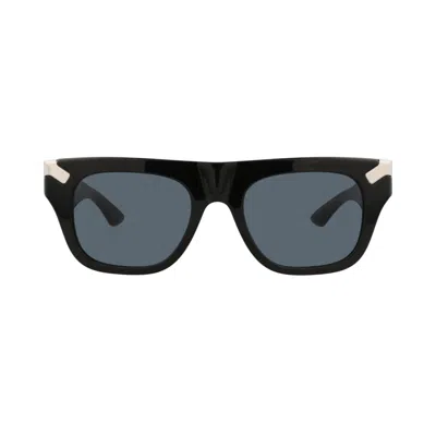 Pre-owned Alexander Mcqueen Square Sunglasses 'black/blue' | Men's Size Onesize