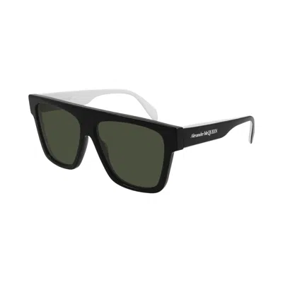 Pre-owned Alexander Mcqueen Square Sunglasses 'black/green' | Men's Size Onesize