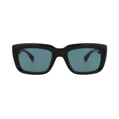 Pre-owned Alexander Mcqueen Square Sunglasses 'black/green' | Men's Size Onesize