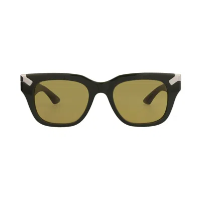 Pre-owned Alexander Mcqueen Square Sunglasses 'green/brown' | Men's Size Onesize