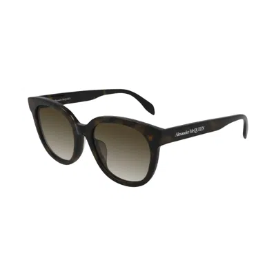 Pre-owned Alexander Mcqueen Square Sunglasses 'havana/brown' | Men's Size Onesize