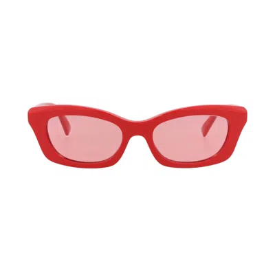 Pre-owned Alexander Mcqueen Square Sunglasses 'red/pink' | Women's Size Onesize