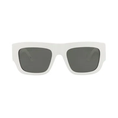 Pre-owned Alexander Mcqueen Square Sunglasses 'white/grey' | Men's Size Onesize