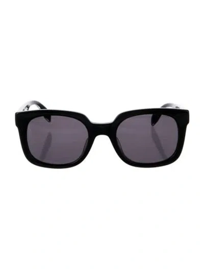 Pre-owned Alexander Mcqueen Square Tinted Sunglasses In Black