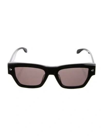Pre-owned Alexander Mcqueen Square Tinted Sunglasses In Black