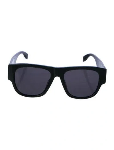 Pre-owned Alexander Mcqueen Square Tinted Sunglasses In Green