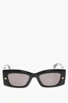 Alexander Mcqueen Squared Sunglasses With Studded Detail Grösse Unica