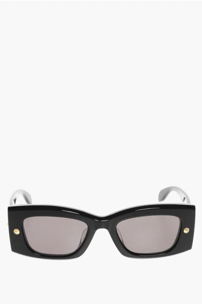 Alexander Mcqueen Squared Sunglasses With Studded Detail Grösse Unica