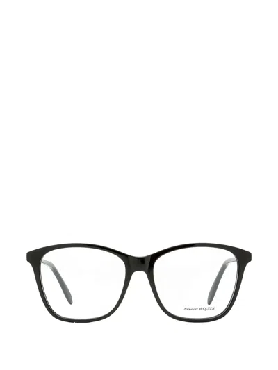Alexander Mcqueen Square-frame Glasses In Black