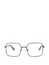 Alexander Mcqueen Square-frame Glasses In Black