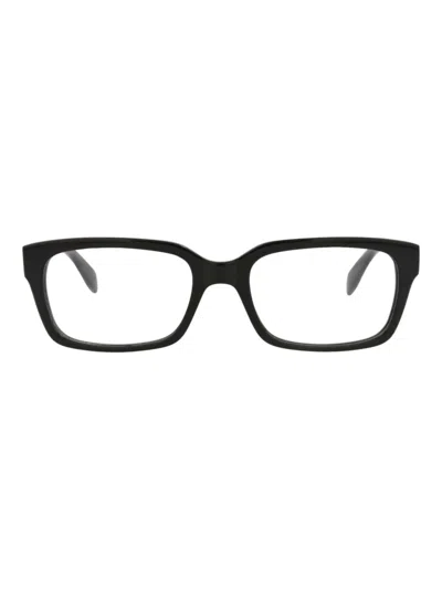 Alexander Mcqueen Mcqueen 52mm Square Optical Glasses In Black