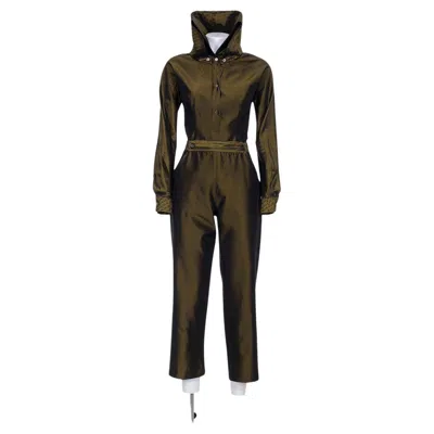 Pre-owned Alexander Mcqueen Ss 97 Iridescent Taffeta Suit In Black