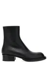 Alexander Mcqueen Cuban Stack Boot With 4.5 Cm Heel
