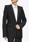 Alexander Mcqueen Stacked Shoulder Single-breasted Blazer