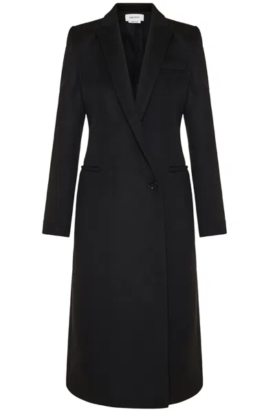 Alexander Mcqueen Wool And Cashmere Coat In Black