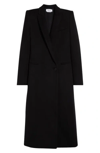 ALEXANDER MCQUEEN MCQUEEN STACKED SHOULDER WOOL & CASHMERE LONG COAT