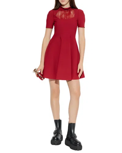 Pre-owned Alexander Mcqueen Stand-up Collar Dress