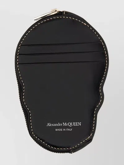 Alexander Mcqueen Stitched Skull Card Holder