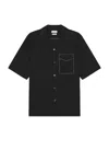 ALEXANDER MCQUEEN STITCHING SHORT SLEEVE SHIRT