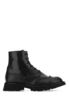 Alexander Mcqueen Punk Worker Ankle Boots For Men In 1000