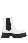 Alexander Mcqueen Chunky-sole Leather Boots In Multi