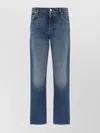 ALEXANDER MCQUEEN STRAIGHT COTTON JEANS FADED WASH