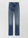 Alexander Mcqueen Straight Cotton Jeans Faded Wash
