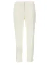 Alexander Mcqueen Mcqueen Crepe Pants In Neutral