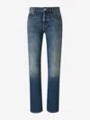 Alexander Mcqueen Alexander Mc Queen Jeans With Logo Detail In Blue