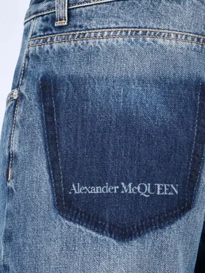 Alexander Mcqueen Straight Jeans In Blue