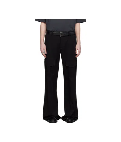 Alexander Mcqueen Straight-leg Cargo Pants In Black