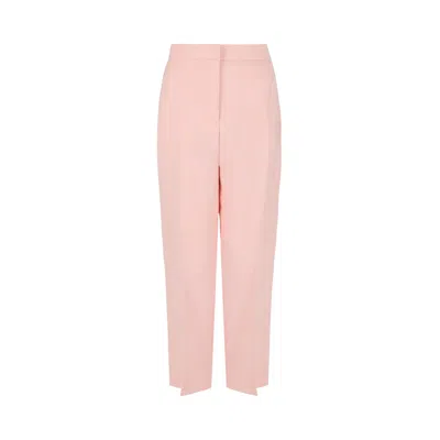 Pre-owned Alexander Mcqueen Straight Leg Cigarette Trousers 'magnolia' | Pink | Women's Size 48