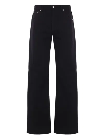 Alexander Mcqueen Straight-leg Cotton Jeans In Black