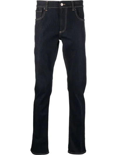 Alexander Mcqueen Straight-leg Denim Trousers In Blue