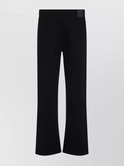 ALEXANDER MCQUEEN STRAIGHT LEG DENIM TROUSERS WITH METAL HARDWARE