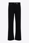 Alexander Mcqueen Straight-leg Cotton Jeans In Black