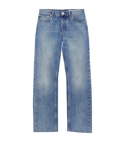Alexander Mcqueen Straight-leg Jeans In Blue