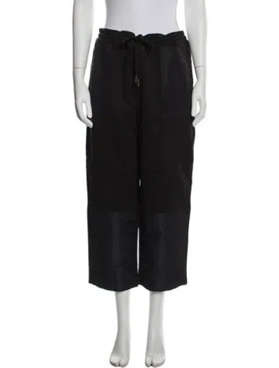 Pre-owned Alexander Mcqueen Straight Leg Pants In Black