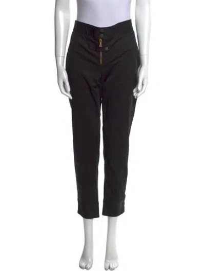 Pre-owned Alexander Mcqueen Straight Leg Pants In Black