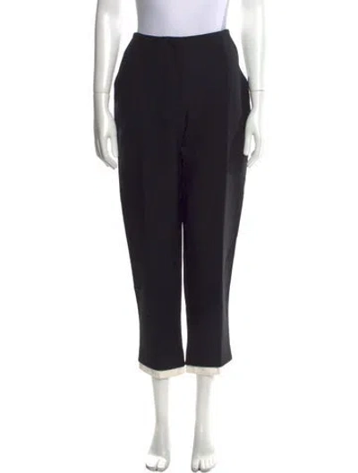 Pre-owned Alexander Mcqueen Straight Leg Pants In Black