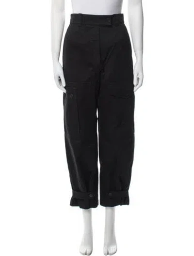 Pre-owned Alexander Mcqueen Straight Leg Pants In Black